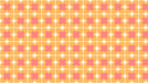 Retro floral tile wallpaper pattern in ochre yellow, coral, and cream colors