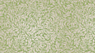 Ornate sage green and cream floral scroll pattern