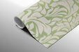 Traditional botanical scroll pattern in a bedroom