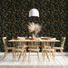 Orchard motif wall mural used as a sophisticated accent in a meeting room