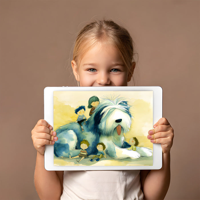 Whimsical animal illustration mural featured in a playful modern nursery design