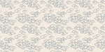 Repeating pattern of traditional Asian style cloud motifs in dark navy ink on a soft cream background
