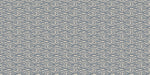 Traditional Japanese cloud motif in indigo blue on an oatmeal background