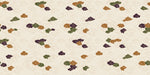 Traditional Asian-inspired cloud pattern with moss green, plum, and ochre swirls on a cream background.