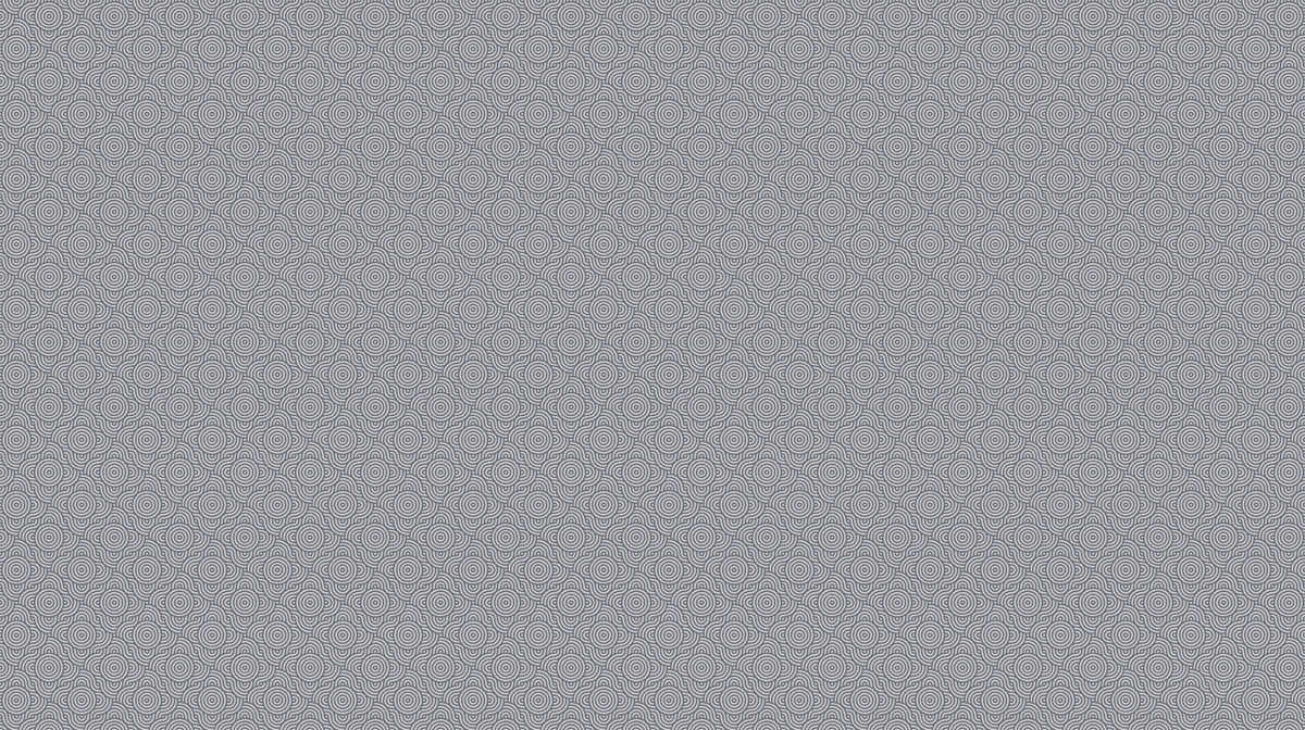 Repeating geometric pattern of thin charcoal gray concentric circles on a light slate background