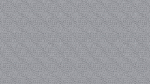 Repeating geometric pattern of thin charcoal gray concentric circles on a light slate background