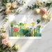 Floral wall mural featuring lotus plants in a serene master bedroom