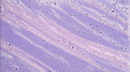 Abstract wallpaper pattern with lilac and lavender brushstrokes and charcoal dots