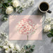 Large scale watercolor flower wallpaper featuring in a serene feminine master bedroom