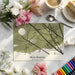 The branch mural installed in a serene home office, positioned above a sleek, light oak desk.