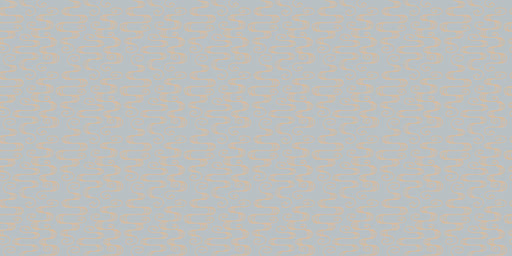 Minimalist wallpaper pattern featuring thin, sand-colored wavy lines on a soft gray background.