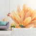 Atmospheric floral mural in a neutral toned study lounge area