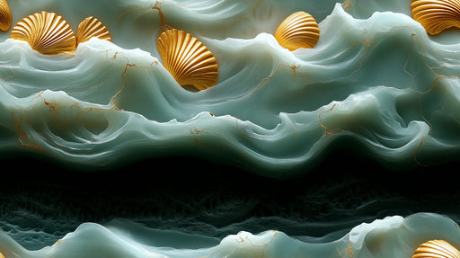 Mystic Sea Shell Mural Wallpaper