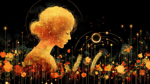 Golden - Hued Goddess Mural Wallpaper