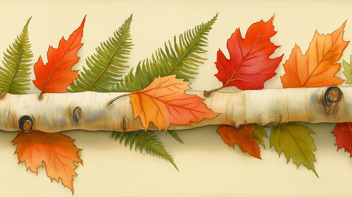 Autumn Leaf Tapestry Mural Wallpaper