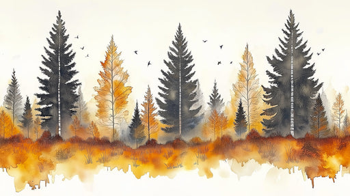 Autumn Woodland Mural Wallpaper
