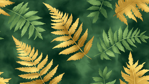 Gilded Fern Finesse Mural Wallpaper