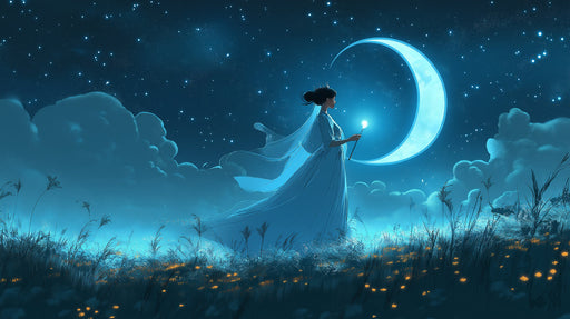 Moonlit Fairy Mural Wallpaper