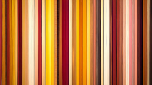 Multicolored Stripes Mural Wallpaper | Warm and Cool Tones in Living Room