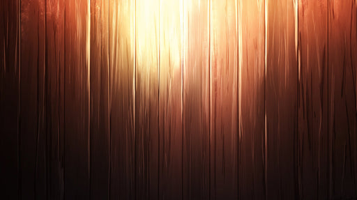 Sunset Glow Wooden Mural Wallpaper | Gradient Warm Tones in Bedroom