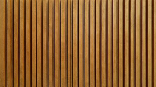 Vertical Wood Stripe Mural Wallpaper | Brown Tones in Living Room