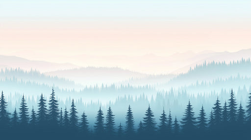Scenic Landscape Mural in Home Office | Modern and nature design