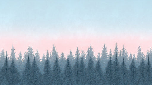 Scenic Landscape Mural in Home Office | Modern and nature design wich the minimalistic d¨¦cor