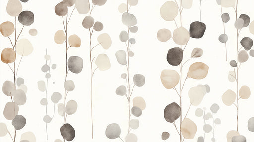 Abstract Leaf Mural in Retail Space | Modern and contemporary design 