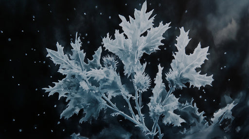Leaf Motif Mural Wallpaper | Modern Deco
