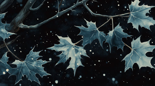Leaf Motif Mural Wallpaper | Modern Deco
