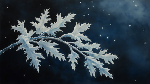 Leaf Motif Mural Wallpaper | Modern Deco