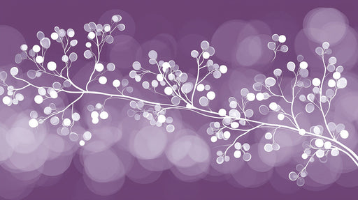 White Branch Pattern Mural Wallpaper | Minimalist Modern Decoration