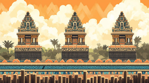 Balinese Temple Cultural Mural Wallpaper | Tropical Cultural Decoration
