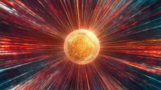 Cosmic Energy Sphere Mural Wallpaper | Futuristic Artistic Decoration