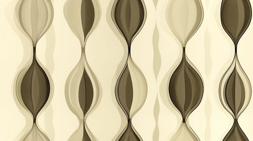 Wavy Line Mural Wallpaper | Contemporary Abstract Decoration