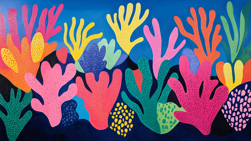 Coral Reef Mural Wallpaper | Vibrant Tropical Decoration