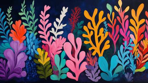 Coral Reef Mural Wallpaper | Vibrant Tropical Decoration
