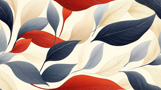 Floral Leaf Mural Wallpaper | Modern Natural Decoration