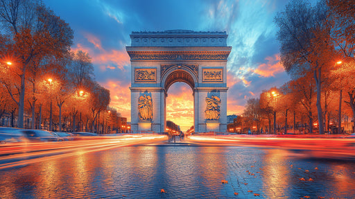 Arc de Triomphe Cityscape Mural Wallpaper | Grand Urban Decoration
