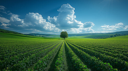 Single Tree Vineyard Mural Wallpaper | Tranquil Natural Decoration
