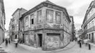 Old Street Monochrome Mural Wallpaper | Nostalgic Urban Decoration