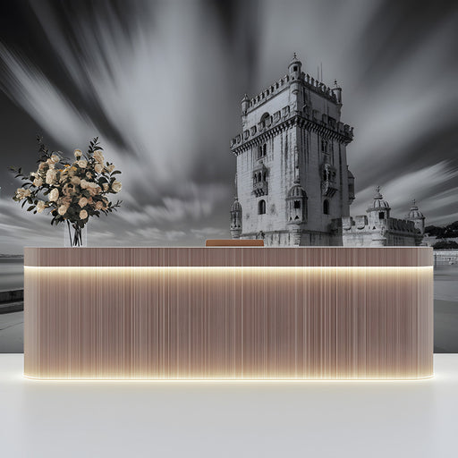 Tower with Dynamic Sky Mural Wallpaper | Dramatic Modern Decoration
