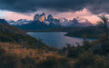Mountain Lake Sunset Mural Wallpaper | Grand Natural Decoration