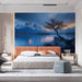Mystical Tree by Reflective Lake Mural Wallpaper | Enchanted Serene Decoration