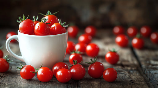 Tomato Cluster Rustic Mural Wallpaper | Warm Inviting Decoration