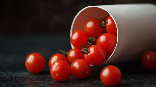 Tomato Overflow Modern Mural Wallpaper | Contemporary Bold Decoration