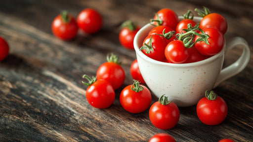 Tomato Cup Elegant Mural Wallpaper | Sophisticated Vivid Decoration