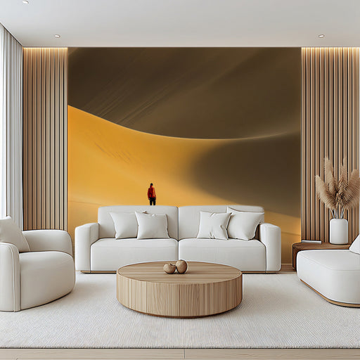 Desert Journey Living Room Mural Wallpaper | Adventurous Mysterious Decoration 