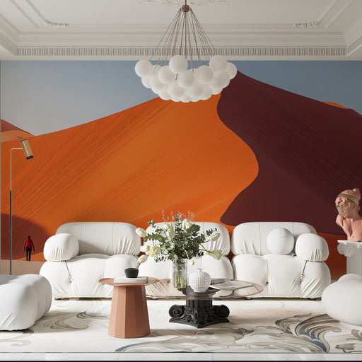 Desert Oasis Vision Mural Wallpaper | Exotic Tranquil Decoration
