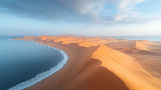 Coastal Desert Fusion Mural Wallpaper | Unique Natural Decoration